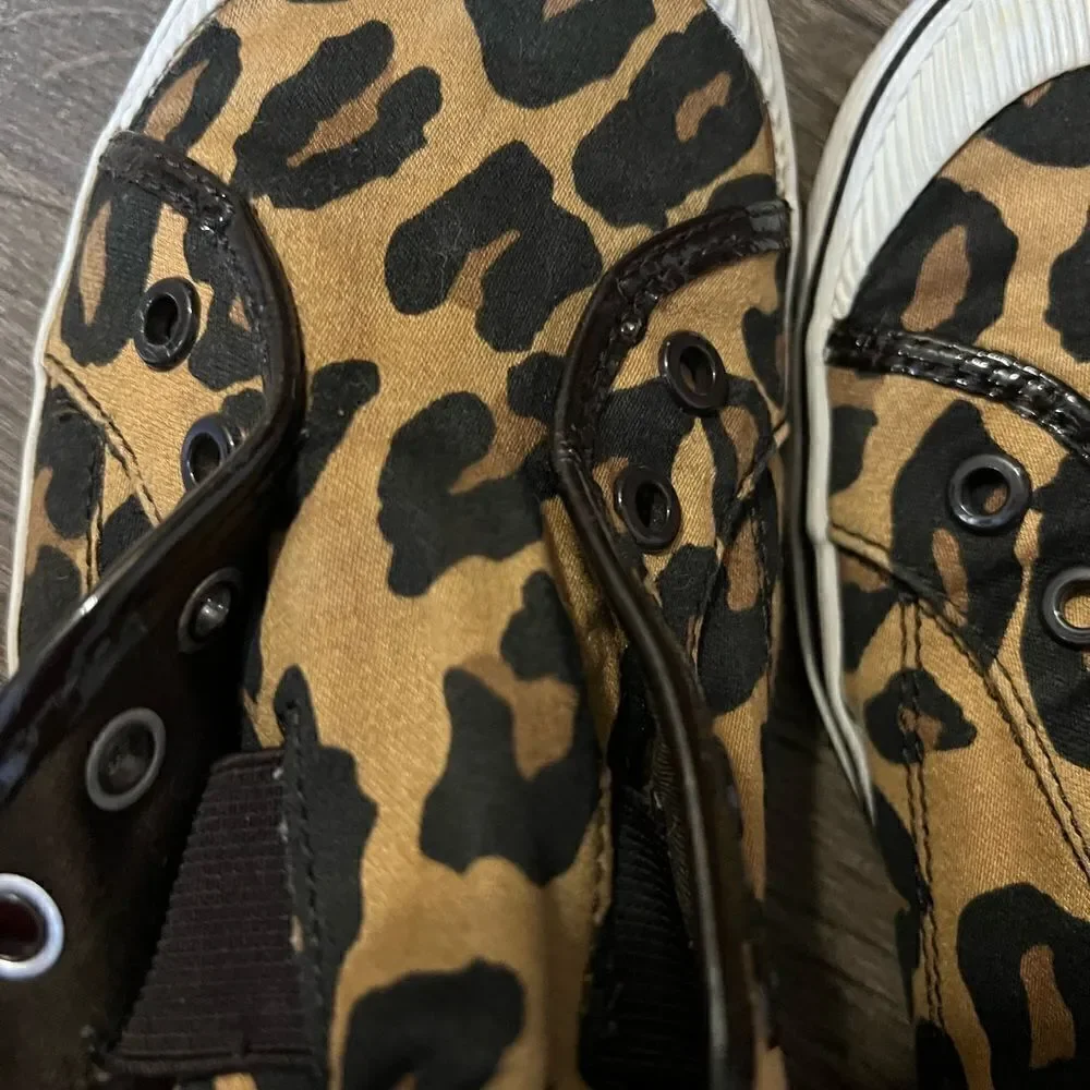 COACH Kira Animal Leopard Print Designer Sneakers Cheetah Women's Size 10B
